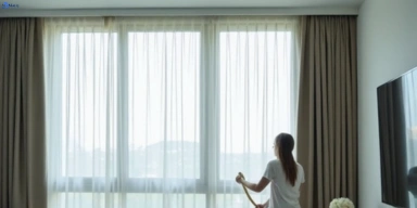 Delicate sheer drape cleaning rochedale Matty Curtain Cleaning